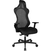 Topstar Bürostuhl Sitness RS Sport Uni, mit Armlehnen, 3D-Synchronmechanik, Muldensitz, Kopfstütze, schwarz/schwarz