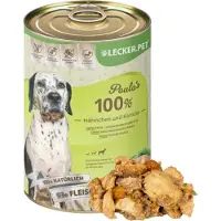 Lyra Lecker.Pet Paula's 100 % Hähnchen und Karotte Hundefutter Nassfutter 2,4 kg Futter