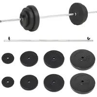 vidaXL Langhantel mit Gewichten 60 kg