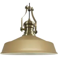 Bamyum Pendelleuchte Pendellampe Vintage, Neo-Asletl, Beige Groß Lampe