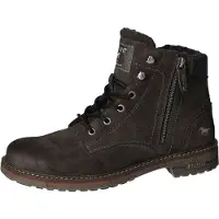 Mustang Herren Stiefelette Schnürboot warm gefüttert Reißverschluss 4201-601, Größe:44 EU, Farbe:Grau