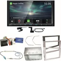 Kenwood DNX-7190DABS Carplay DAB Einbauset für Opel Signum Corsa C Tigra Twintop