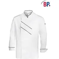 Bp Kochjacke - weiß/schwarz - 48