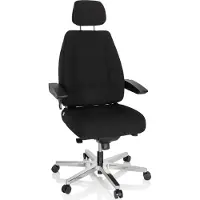 Hjh OFFICE 24 HOURS I - XXL Drehstuhl Schwarz