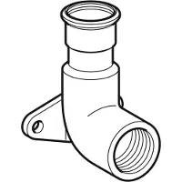 Geberit Elbow ctor stst d15-rp1/2 l4.3