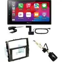 Pioneer SPH-DA77DAB CarPlay Android Auto Einbauset für Mitsubishi Pajero ab 2015