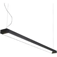 Arcchio LED-Pendellampe Cuna, schwarz, 162cm, Metall