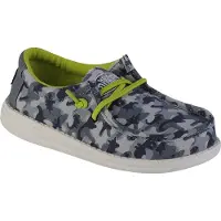 HEY DUDE Wally Youth Camodino 40043-425, Sneaker, für Jungen, Grau, Größe: 32