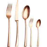 Echtwerk Tafelbesteck 'AVELINO' 30 tlg. - Shiny Edition Besteck-Set, Farbe:Bronze