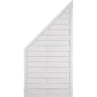 Tetzner & Jentzsch T&J LIGHTLINE Kunststoff Lamellenzaun Ecke links 90x180/90