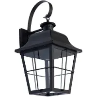 LINDBY Mertollio Außenwandleuchte Black - , Mertollio, dimmbar, Schwarz, für Terrasse, Metall, Vintage