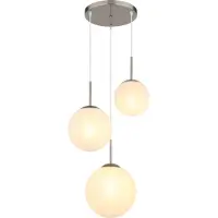 Globo Design-Pendellampe Kop Nickel 3-Licht Patrone