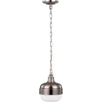 Elstead Lighting Elstead Cadence Hängeleuchte E27 Nickel poliert, Stahl gebürstet