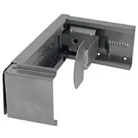 Stier PC-Halter, Silber, für alle Tische anpassbar, Höhe 33-54 cm, Breite 7-23 cm, mit Gummiisolierung, praktisch und flexibel für Computer-Aufbewahrung