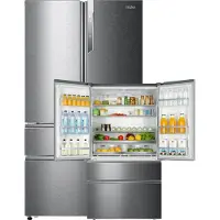 Haier HB26FSSAAA French Door Kühl-/Gefrierkombination mit Edelstahlfront 685 Liter LED