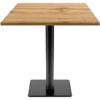 Restootab Tisch 70 x 70 cm – Modell Milan T aus gepanzerter Eiche