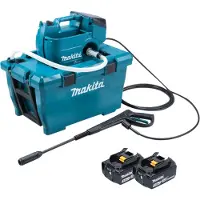 Makita DHW 080 F2K Akku Hochdruckreiniger 36 V ( 2x 18 V ) 80 bar 380 l/h Brushless + 2x Akku 3,0 Ah - ohne Ladegerät