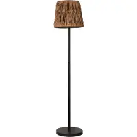 Star Trading LED Solar-Stehlampe Cesta Wasserhyazinthen Optik schwarz 127cm