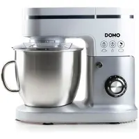 Domo DO9231KR, Standmixer, Edelstahl, Weiß, Schlagen, Kneten, Mixen, 6 l, Tasten, Drehregler, Edelstahl