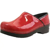 Sanita Clog Original Professiomel Patent Red Damen-Schuhgröße 41