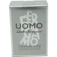Salvatore Ferragamo Uomo Casual Life, Männer, 30 ml, ALCOHOL DENAT. (SD ALCOHOL 39-C), PARFUM (FRAGRANCE), AQUA (WATER), LIMONENE, LINALOOL, ETHYLHEXYL..., Italien, 1 Stück(e), 76 mm