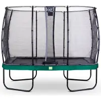 Exit Elegant Trampolin 214x366cm, mit Sicherheitsnetz, Rechteckig, Grün