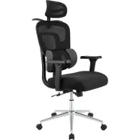 CLP Bürostuhl Lothenda ergonomisch 3D-Armlehnen Lordosenstütze höhenverstellbar schwarz