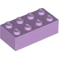 LEGO 2x4 Stein 3001 - 50 Stück Lavendel