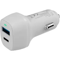 XLayer Kfz-Ladegerät USB-C PD 48W,USB QC3.0 18W Dual Adapter Schnellladegerät