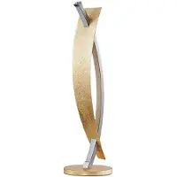 LUCANDE Marija Tischleuchte Gold/Silver - , Marija, dimmbar, Gold / Messing, für Wohnzimmer, Metall, Modern