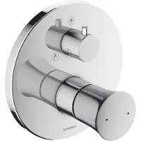 Duravit Fertigmontageset White Tulip UP-Brause-Einhebelmischer, mit Umstellventil, chrom