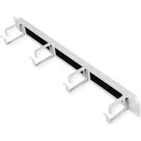 Roline 19-Zoll Rangierpanel 1 HE, mit Bürstenleiste 44x60mm grau