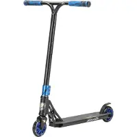 Star Scooter Freestyle Aluminium Jump Stunt Scooter ab 7 - 8 Jahre | 110mm Professional Trick Roller | Schwarz Blau