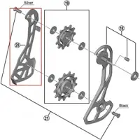 Shimano Kettenleitblech RD-RX810 (11-fach) - zuverlässige Kettenführung für G...