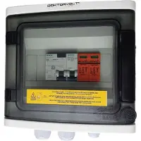 Doktorvolt Solar Anschlusskasten Photovoltaik AC SIEMENS 1P C20A 25A 300mA Überspannungsschutz T1 T2 0720