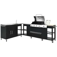 vidaXL Gasgrill-Set 4+1 HOEK DE & AT Modell