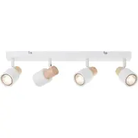 Brilliant Spotbalken, 4-flammig Pini weiß IP20 GU10 dimmbar Geeignet für LED-Leuchtmittel