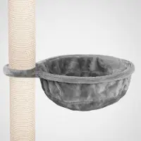 Happy pet Katzenhängematte für Kratzbaum Ø40 cm – XL Katzenmulde Ersatzteil – Stabile Liegemulde mit Metallrahmen – Katzenbett Kratzbaum – bis 15 kg