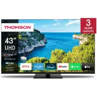 Thomson 43 Zoll (109cm) 4K Ultra HD Smart Google TV, Wi-Fi, Dolby Audio, HDR10, Bluetooth 5.1, Triple-Tuner, HDMI, CI+, Panel - 43UG5C14