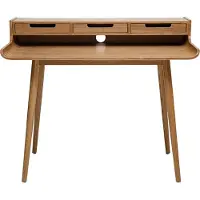 Miliboo - Schreibtisch aus Eschenfurnier 3 Schubladen OPUS