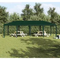 vidaXL Partyzelt Grün 8x4 m PE, Pavillons & Partyzelte DesignMöbel Neu