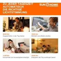 Ledvance SunHome Office Stehleuchte - 36W, 180 cm - Dimmbar Tunable White 2200-5000K - Wifi & Smart Home - Silber
