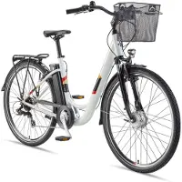 Telefunken City E-Bike für Damen und Herren | Elektrofahrrad 28 Zoll | 7-Gang Kettenschaltung | Frontmotor 250 W | 374,4 Wh Akku | EBike Pedelec
