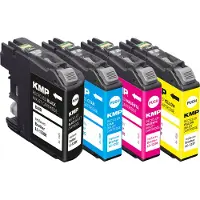 KMP AG KMP Tintenpatrone passend für Brother LC123BK, LC123C, LC123M, LC123Y Multipack