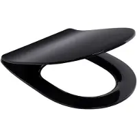 Schöner Wohnen Kollektion SCHÖNER WOHNEN-Kollektion WC-Sitz ANTUS SLIMLINE, Mattschwarz, Absenkautomatik, kratzfest & keimarm, inkl. Befestigungsmaterial