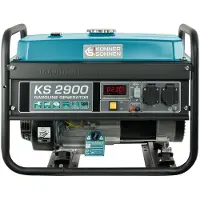 Könner&Sohnen Benzin Stromerzeuger KS 2900, 2900W, AVR, 2x 230V, 4-Takt, Notstromaggregat für Haus, LED-Anzeige, Überlastschutz, Generator