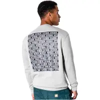 Stier Crew Sweat Style Print L Ice Grey