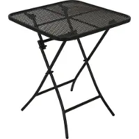 Degamo Bistrotisch Gartentisch RIVO 60x60cm eckig, eisengrau, wetterfest