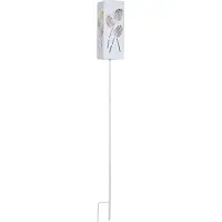 Star Trading Stick Albaleaf, Weiß, IP44, Garten, Dämmerungssensor, 1 Glühbirne(n), LED