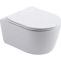 BELVIT PRO Wand-WC randlos weiß mit Softclose WC-Sitz RIM-OFF Design hygienisch & modern